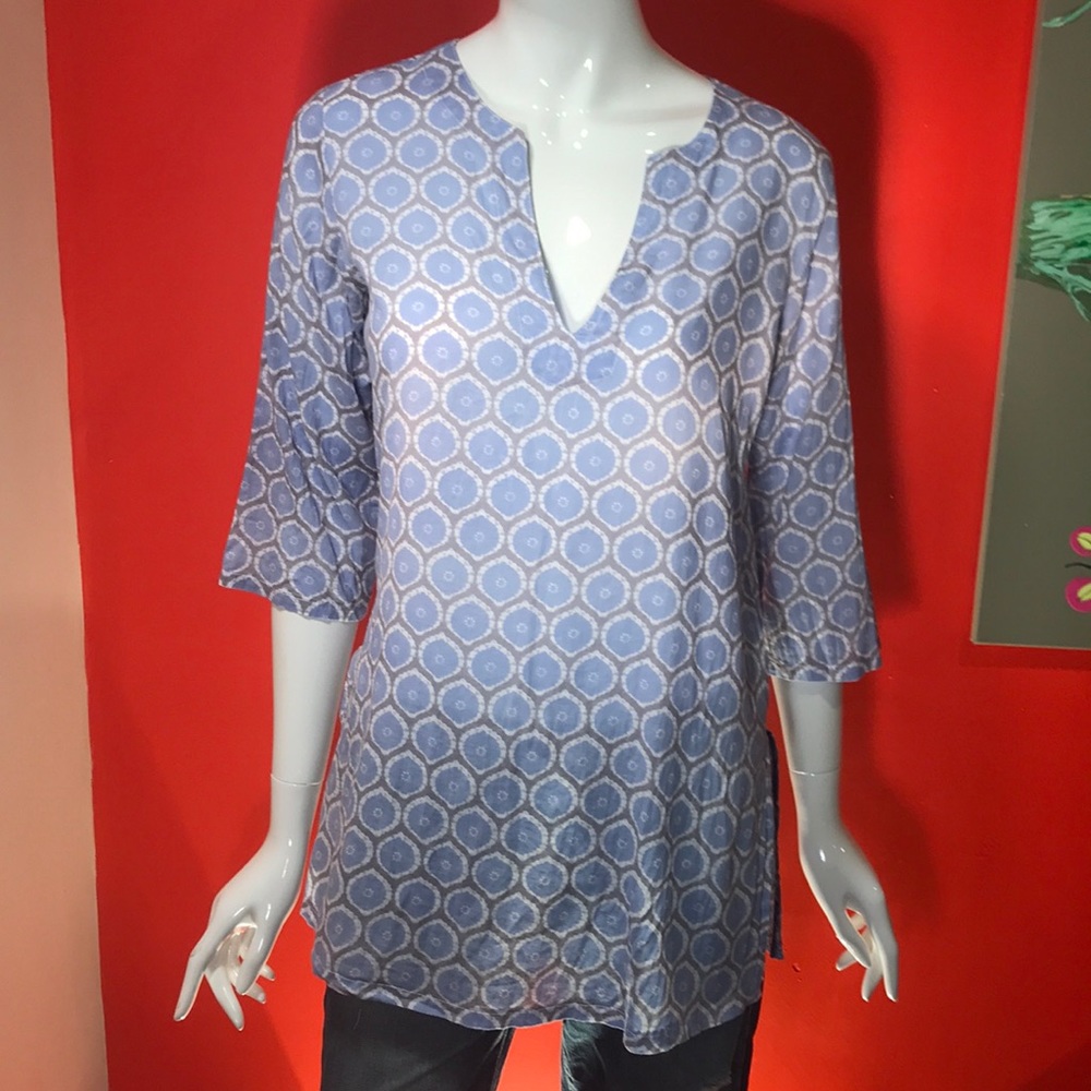 100% Cotton Light Blue Tunic